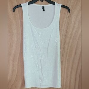 NWOT beautiful ivory sequin tank
